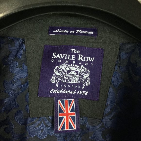 Savile Row Co Brixton Grey 2 Button Suit Blazer - Picture 4 of 5